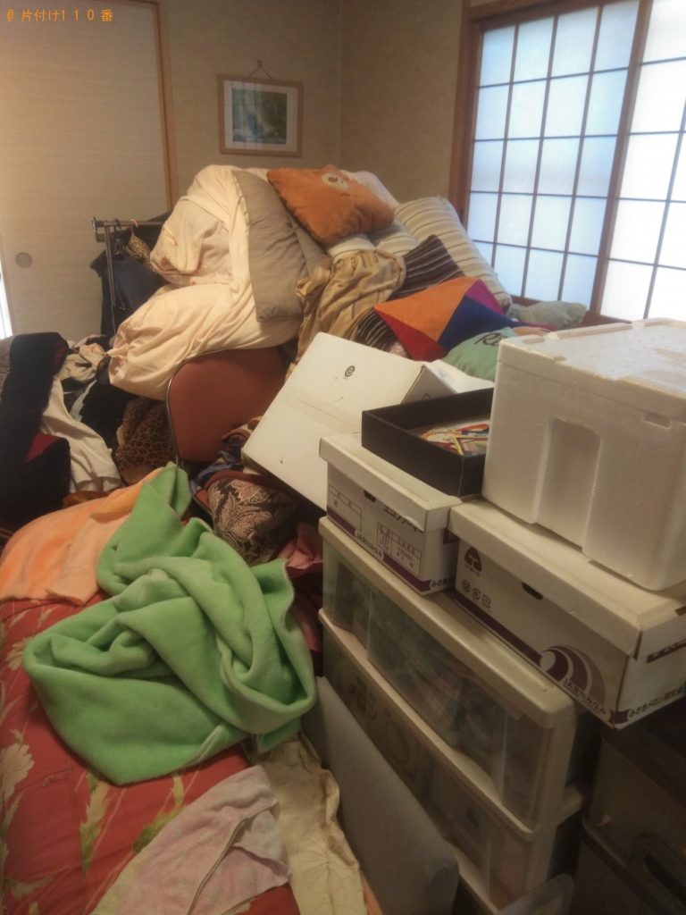 【東松山市】布団、雑誌、本、分別なし衣類の回収・処分ご依頼