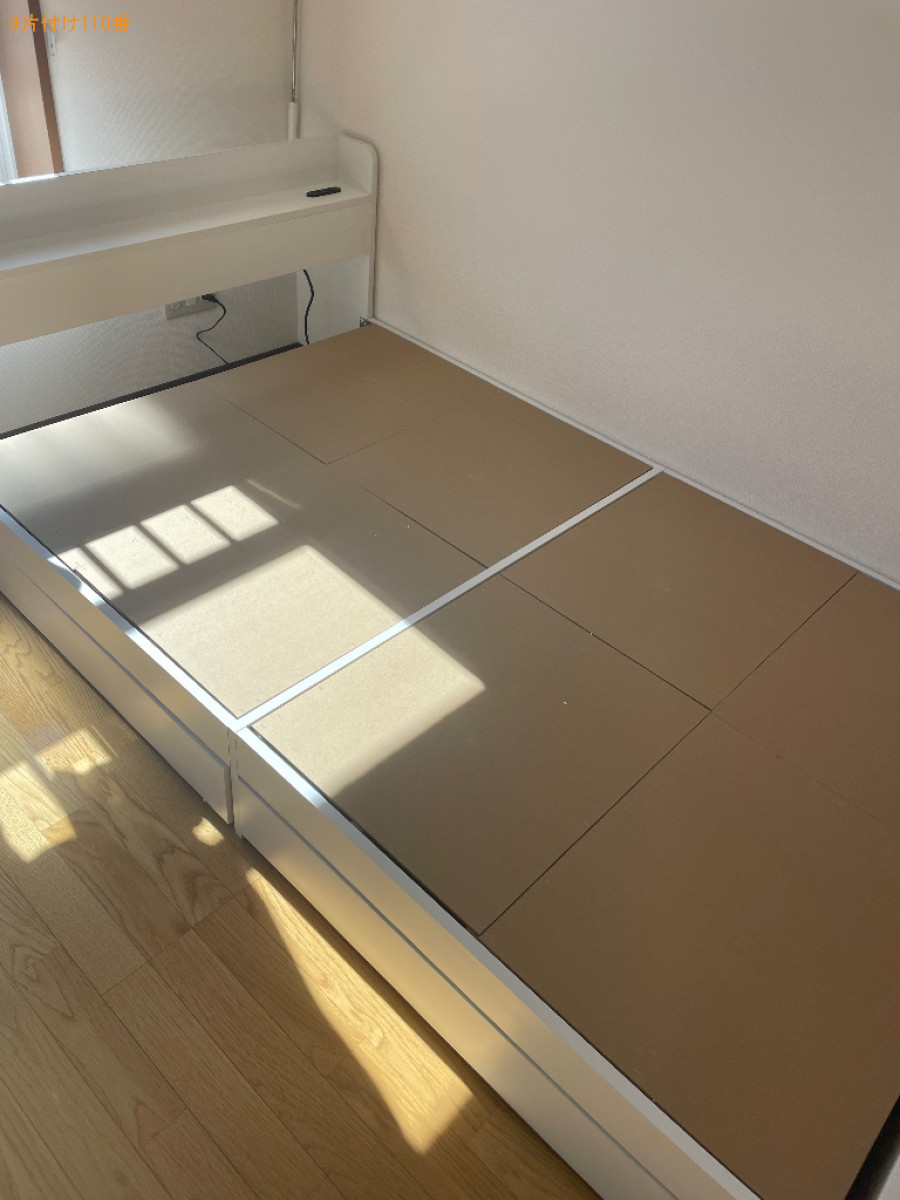 セミダブルベッドの組み立て作業ご依頼　お客様の声